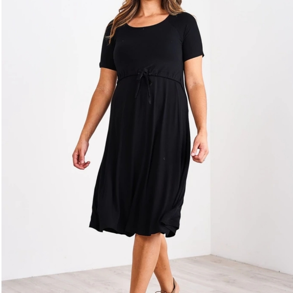 Latched Mama Midi Nursing Dress